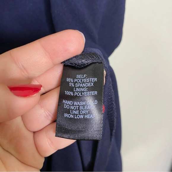 Lulus Navy Blue Crochet Lace Side Slit Leandra Maxi Dress Gown Size XS - Picture 11 of 12